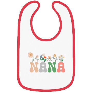 Discover Nana Wildflower Floral Design Cherry Blossom Nana Bibs