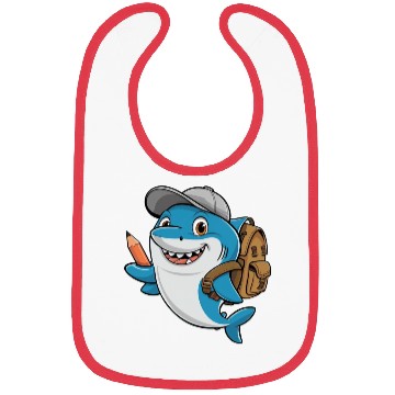 Discover back to school shark Bibs