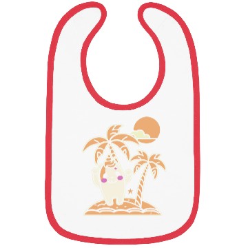 Discover Happy on a Lonely Island Bibs