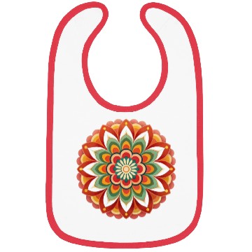 Discover Mandala Flower Bibs