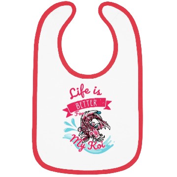 Discover Koi fish swim gracefully Bibs