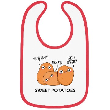 Discover Sweet Potatoes Funny Vegetable Puns Bibs
