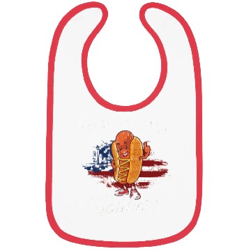 Discover Funny BBQ Pun Retro Vintage Hot Dog Lover Bibs