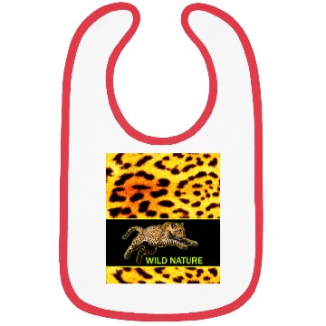 Discover WILD NATURE - LEOPARD design collection Bibs