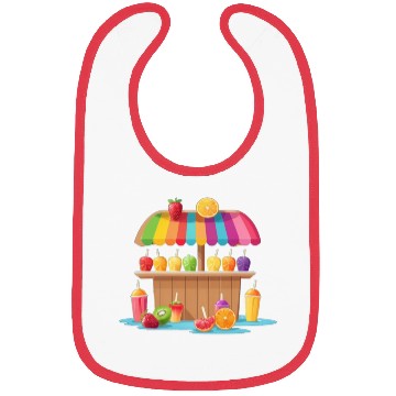 Discover ice cream cart on the beach Bibs