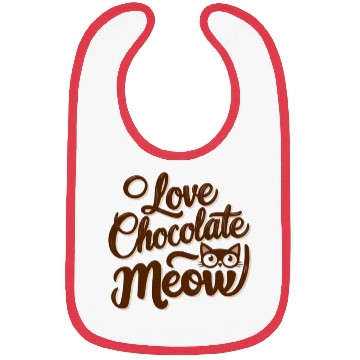 Discover I love chocolate & cats Bibs