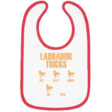 Discover LABRADOR TRICKS Funny Labrador Retriever Dog Bibs
