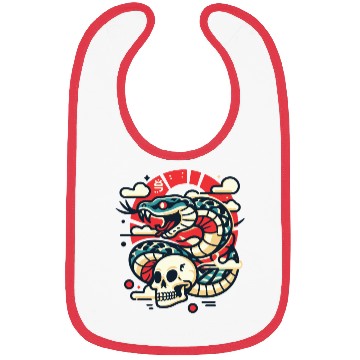 Discover Skull Serpent Bibs