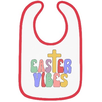 Discover Easter Vibes Cross Happy Easter Celebration Bibs