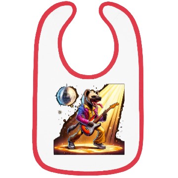 Discover Disco Ball Guitar Hyena Bibs