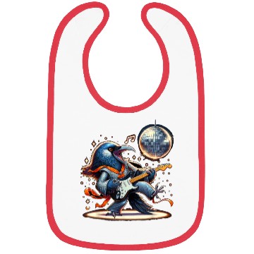 Discover Disco Ball Guitar Raven Bibs