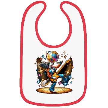 Discover Disco English Setter dog Bibs