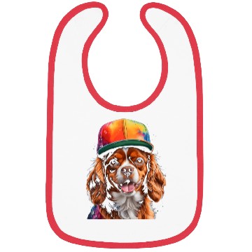 Discover Cavalier Charles Spaniel Snapback Graphic Bibs