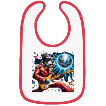 Discover Disco Miniature Schnauzer dog Bibs