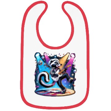 Discover Disco Ball Guitar Skunk Bibs