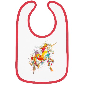 Discover Unicorn Rainbow Animal Zoo Bibs