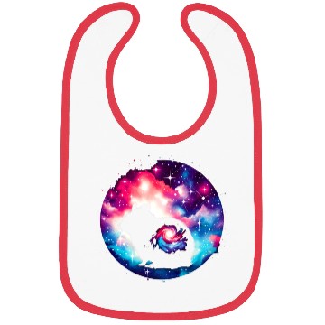 Discover Cool Hamster Galaxy Space Art Bibs