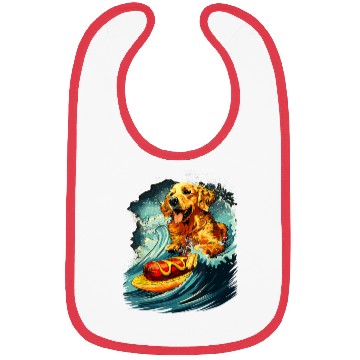 Discover Space Dog surfing Hot Bibs