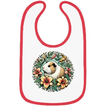 Discover Guinea pig illustration Premium Bibs