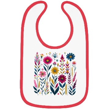 Discover Wildflower Vintage Summer Premium Bibs