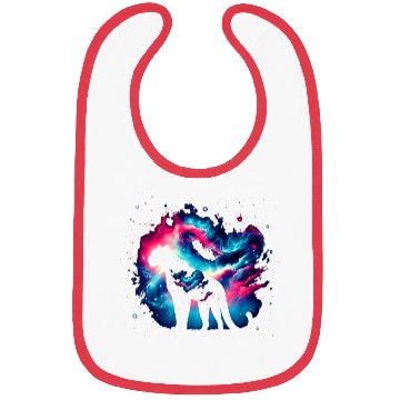 Discover Cool Leopard Galaxy Space Art Bibs