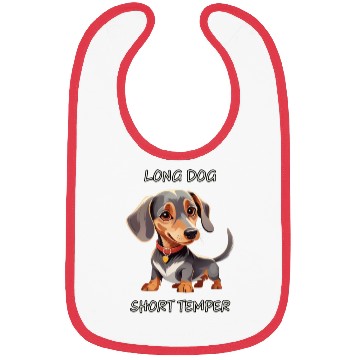 Discover Long Dog Short Temper Dachshund Bibs