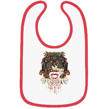 Discover Aztec God Ancient Mythology Tonatiuh Warrior Mask Bibs