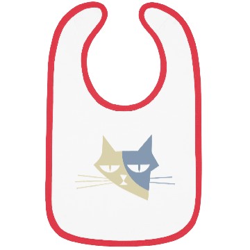 Discover Cat portrait - Catastrophic face no.1 Bibs