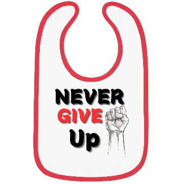 Discover Never Give Up Bibs