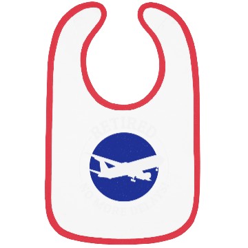 Discover Retired Flight Attendant Aviation Cabin Crew Bibs