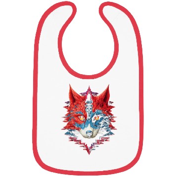 Discover Fox Animal Zoo Illustration Bibs