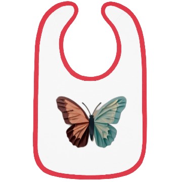 Discover Pastel Origami Butterfly Design Bibs