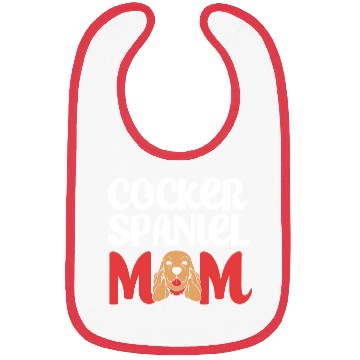 Discover Cute Dog Lover Brown Cocker Spaniel Mom Bibs