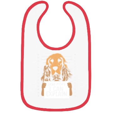 Discover Funny Brown Cocker Spaniel Dear Mom I Can Explain Bibs