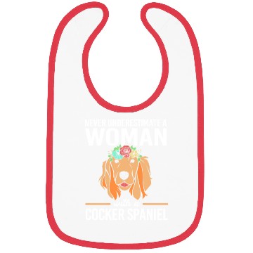Discover Cute Dog Lover Cocker Spaniel Mom Bibs