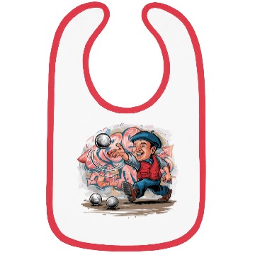Discover Frenchman Plays Petanque Street Art Graffiti Bibs