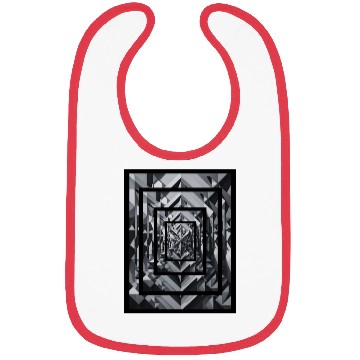 Discover Black and gray rectangle with deep effect. Bibs