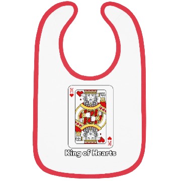 Discover King of Hearts Bibs
