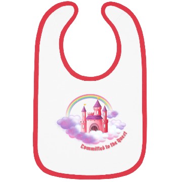 Discover Committed to the Quest Castle Design Bibs