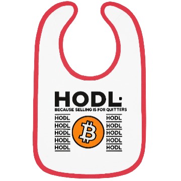 Discover HODL Bitcoin Crypto Design Bibs