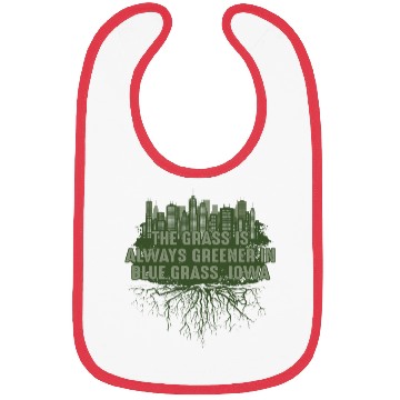 Discover Grass Greener in Blue Grass Iowa Pun IA Joke Des M Bibs