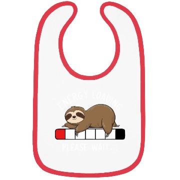 Discover Sleeping Sloth Battery Charging Bar Bibs