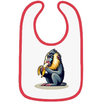 Discover Mandrill Banana Monkey Bibs