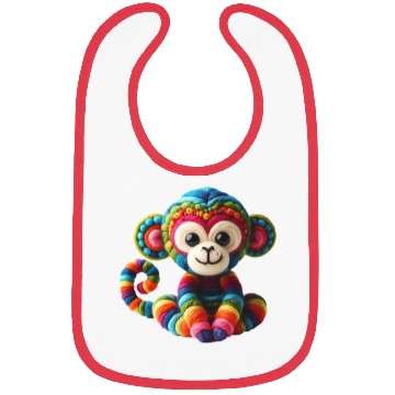 Discover Crochet monkey Bibs
