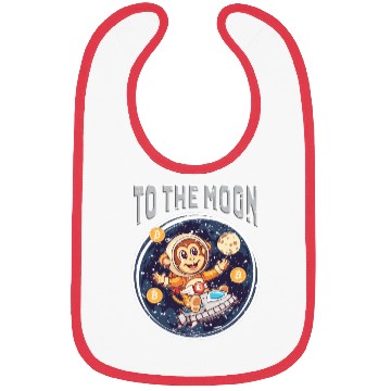 Discover Cryptocurrency Bitcoin Ape To The Moon Bibs