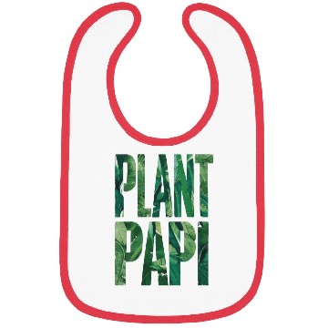Discover Plant Papi Gardener Dad Tropical Leaf Text Bibs