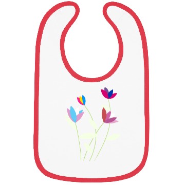Discover minimalist pride flowers Bibs