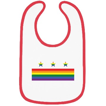 Discover Washington DC Gay Pride Parade Rainbow Flag Bibs