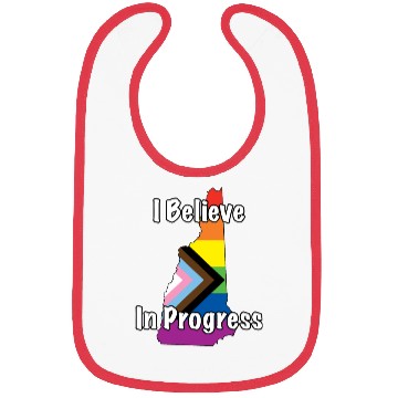 Discover New Hampshire Pride Believe in Progress Flag Bibs