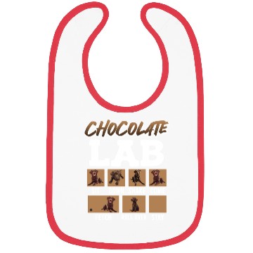 Discover Labrador Retriever CHOCOLATE LAB Commandos Bibs